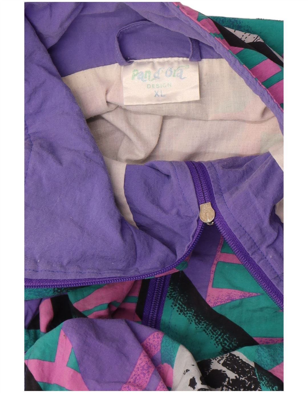 Giacca da ginnastica grafica da uomo Pandora XL viola geometrica