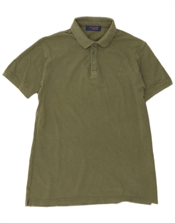 Polo Uomo Trussardi Jeans Medium Kaki Cotone