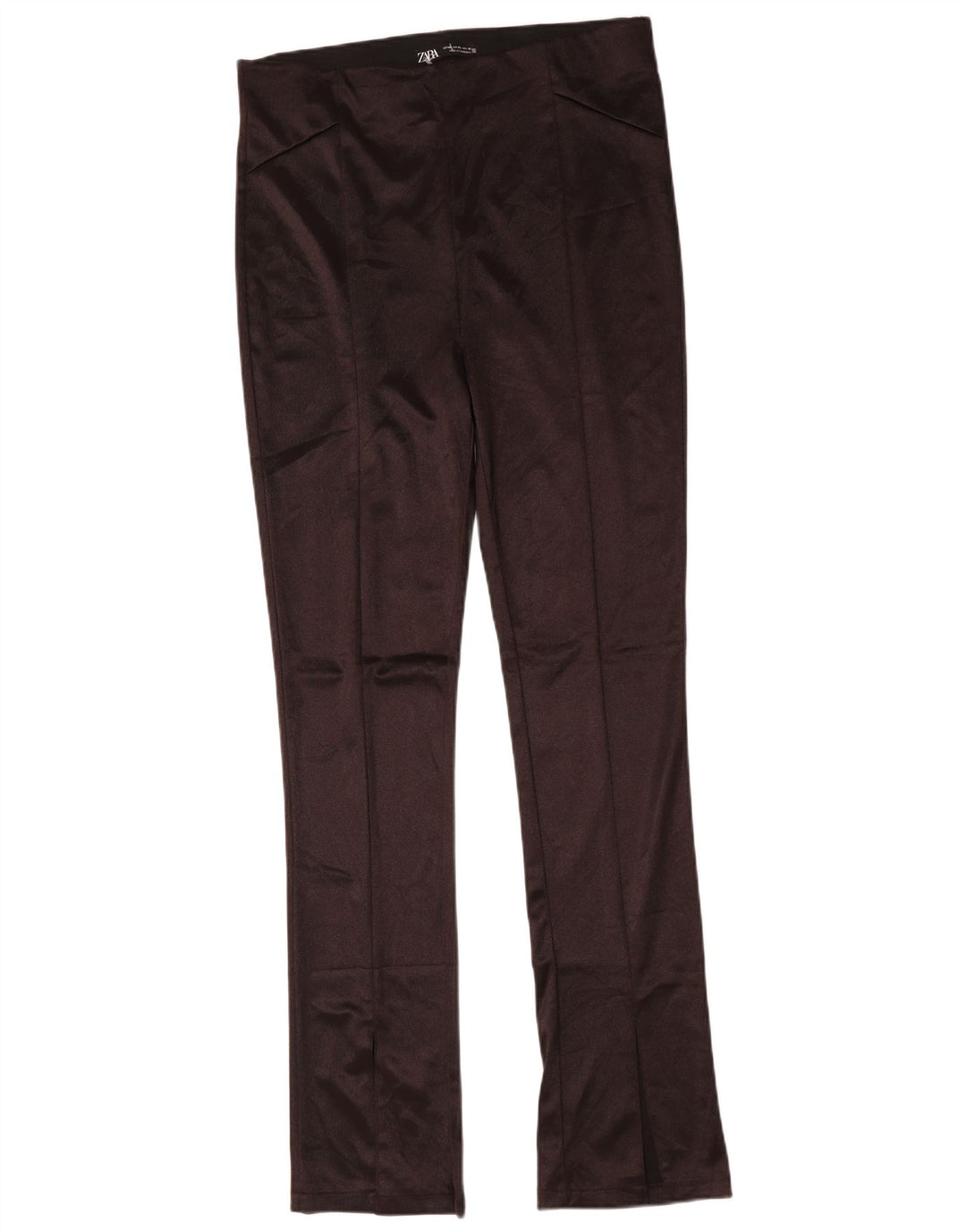 Leggings svasati da donna Zara UK 18 XL poliestere marrone