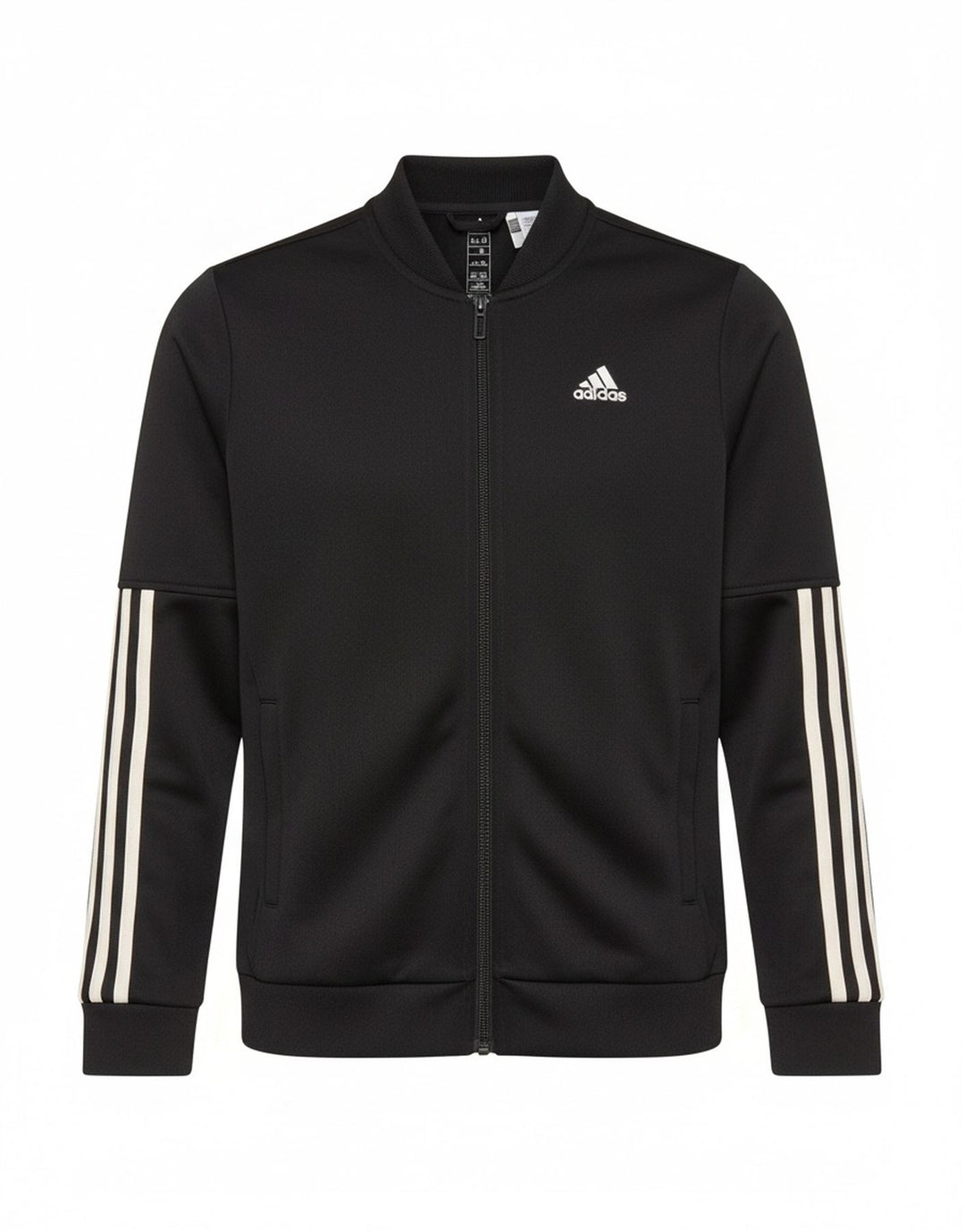 Giacca da ginnastica Adidas Primegreen da ragazzo 11-12 anni in poliestere nero