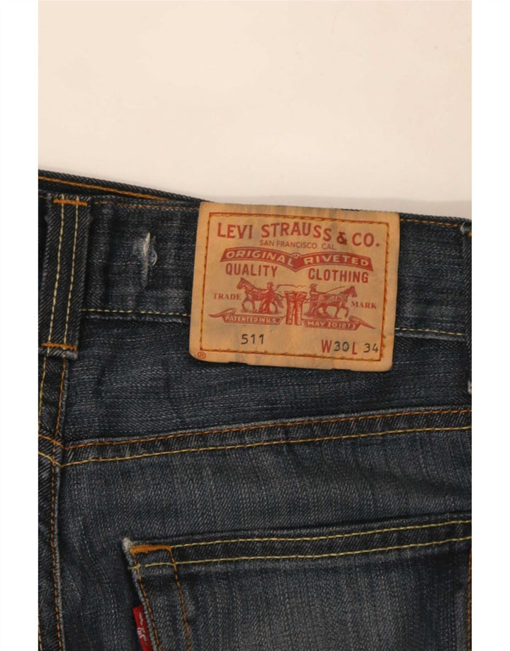 Jeans Levi's 511 Slim da donna W30 L30 in cotone blu navy