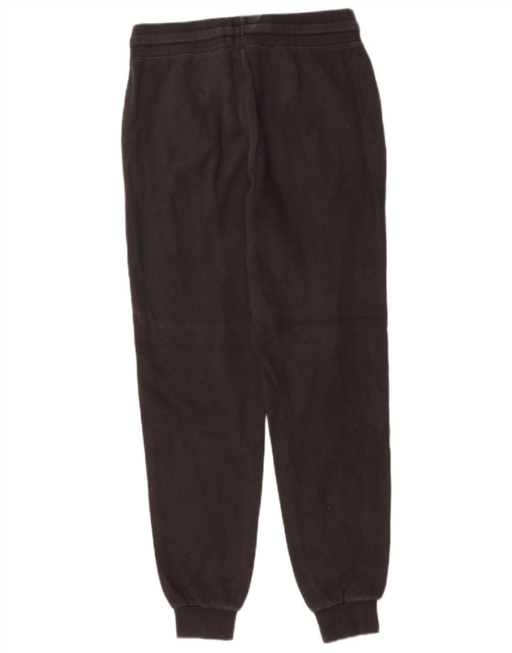 RIP CURL Womens Graphic Tracksuit Trousers Joggers UK 8 Small Black Cotton