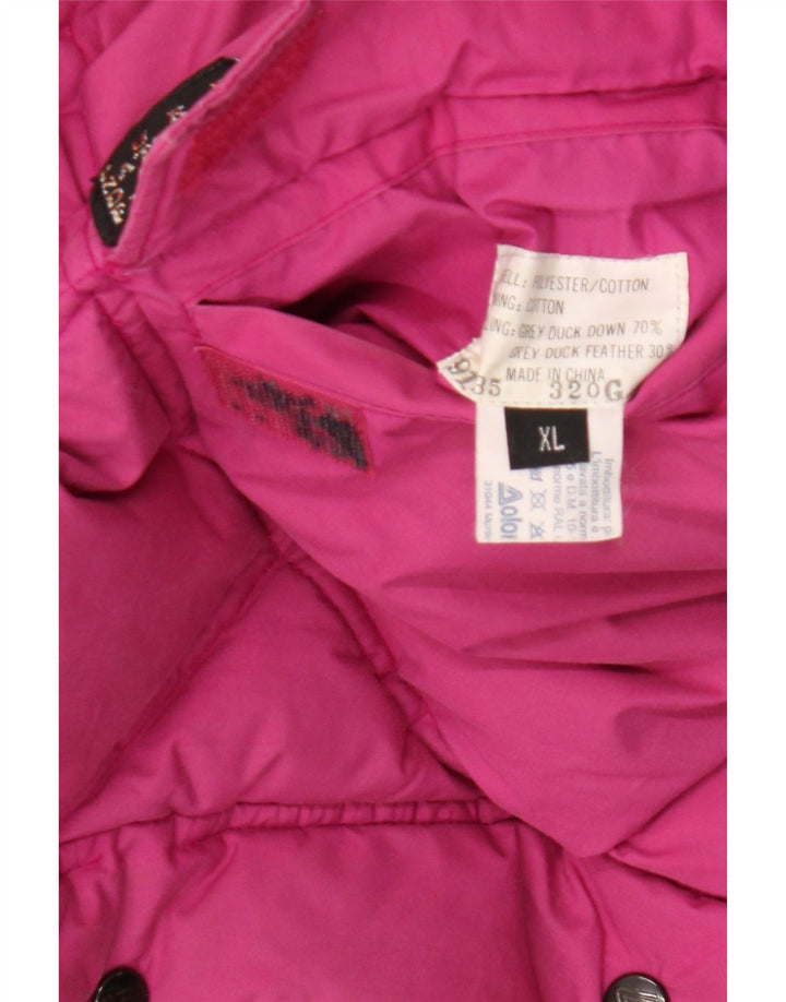 Giacca imbottita reversibile con cappuccio da uomo Dolomite UK 42 XL poliestere rosa