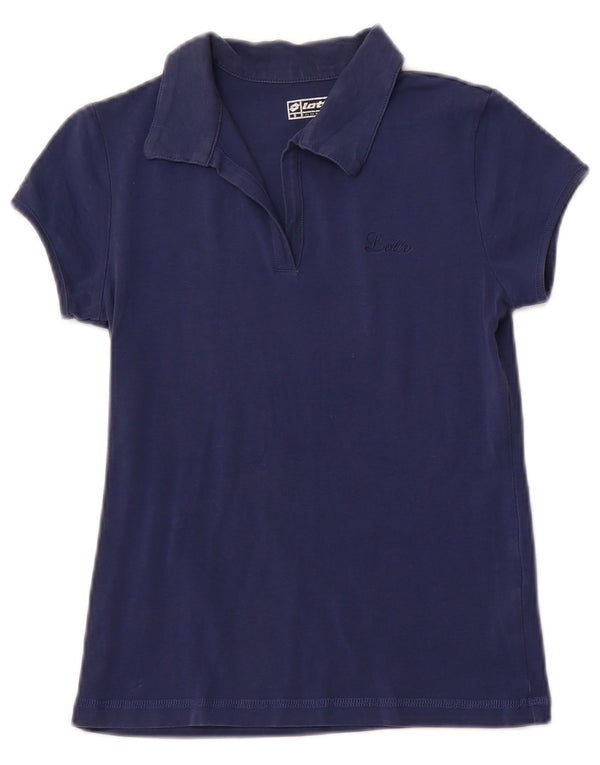 Polo per bambina LOTTO 11-12 anni piccola in cotone blu navy