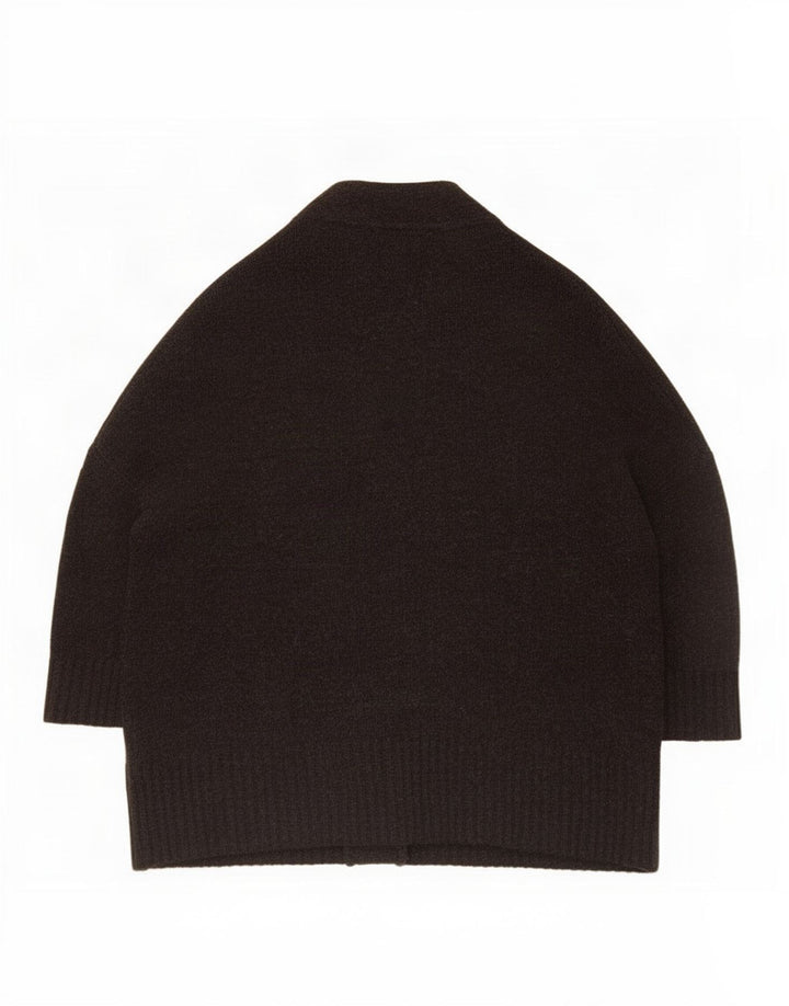 Maglione cardigan aperto oversize lungo da donna Zara UK 10 piccolo grigio