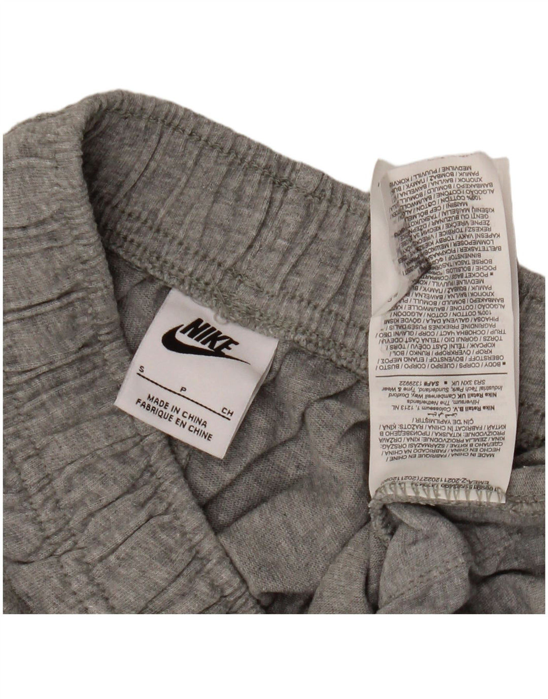 Pantaloncini sportivi Nike da uomo piccoli in cotone grigio