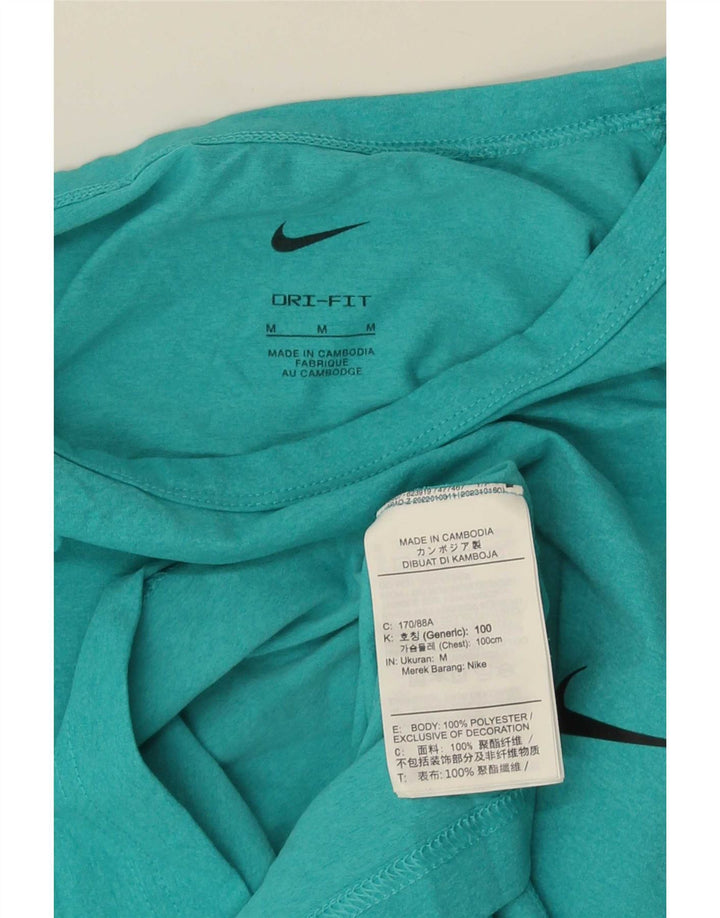 T-shirt Nike Dri Fit da uomo, poliestere medio turchese