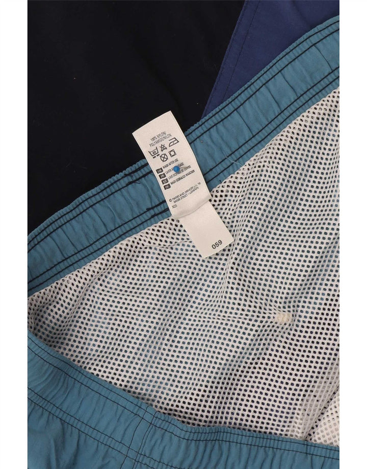 Marks & Spencer Pantaloncini da bagno da uomo St. Michael Large Blue Colourblock