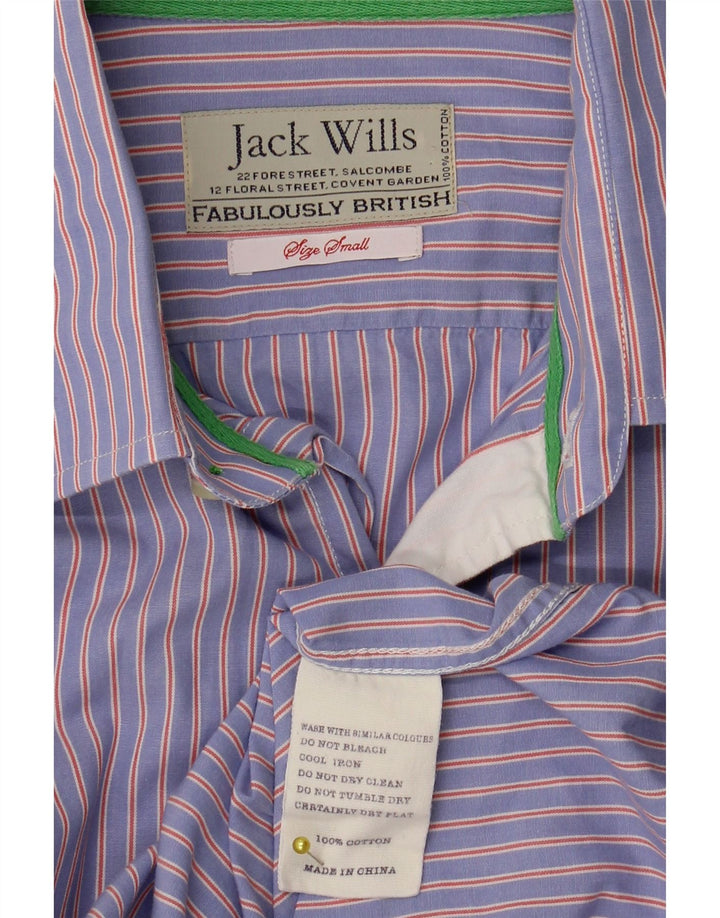 Camicia formale da uomo Jack Wills piccola in cotone a righe blu