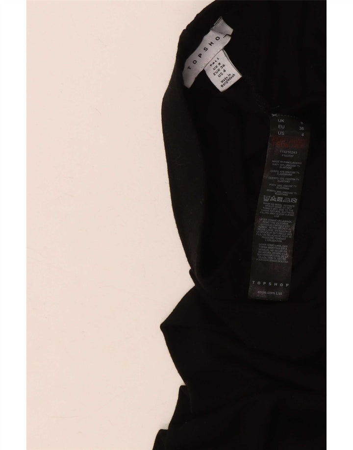 Topshop Leggings da donna UK 8 Small viscosa nera