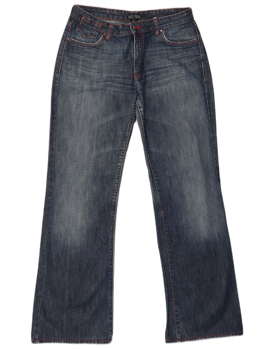 Jeans svasati da donna Armani W31 L32 cotone blu navy