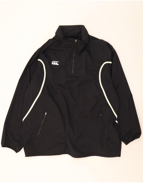 Giacca antipioggia pullover da uomo CANTERBURY UK 42 XL Nylon nero