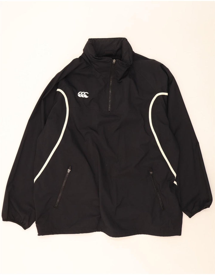 Giacca antipioggia pullover da uomo CANTERBURY UK 42 XL Nylon nero