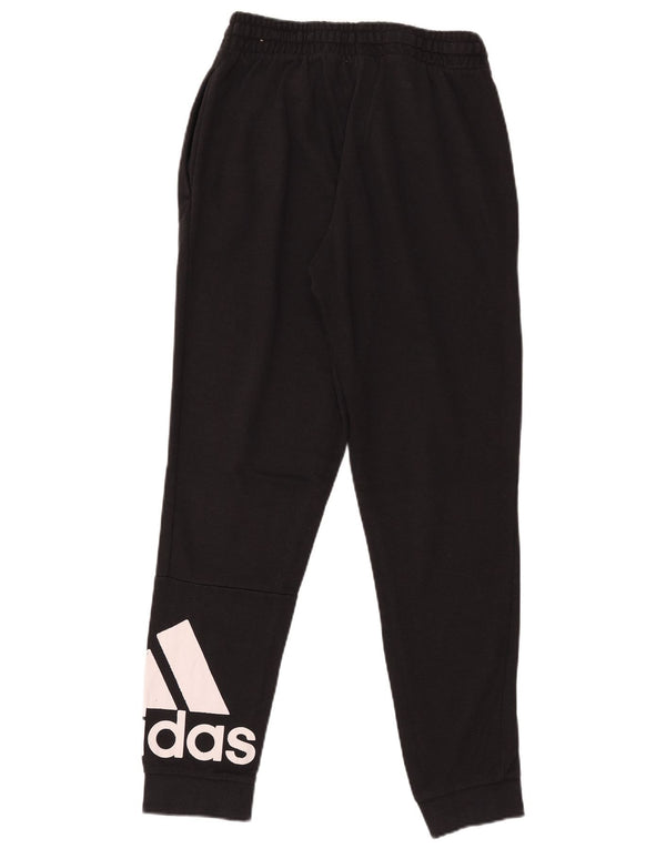 Pantaloni da tuta grafica da uomo Adidas Joggers medio cotone nero
