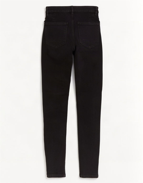 Jeans skinny da donna Zara EU 34 2XS W24 L28 cotone nero