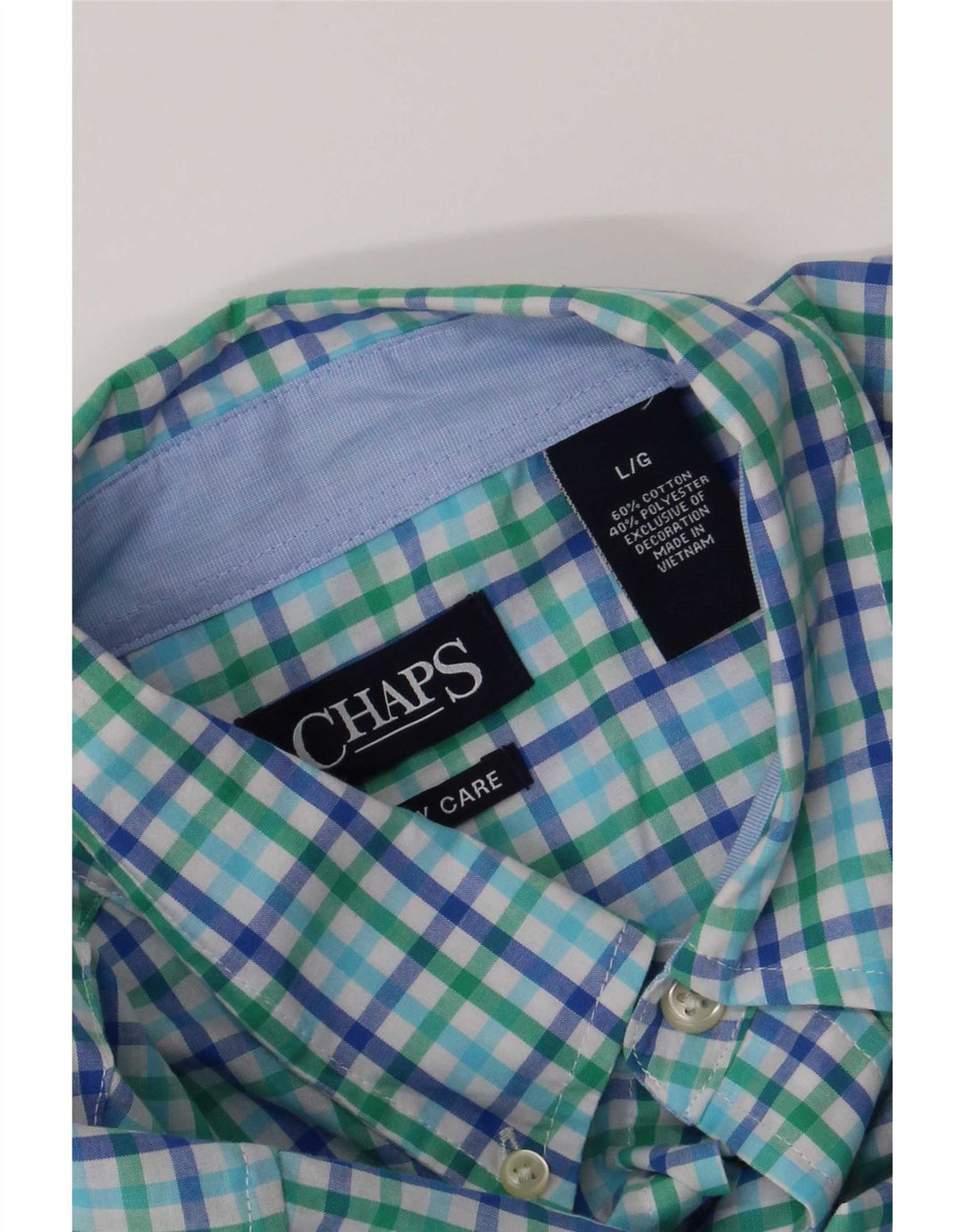 Camicia a maniche corte da uomo Chaps grande in cotone a quadretti multicolore