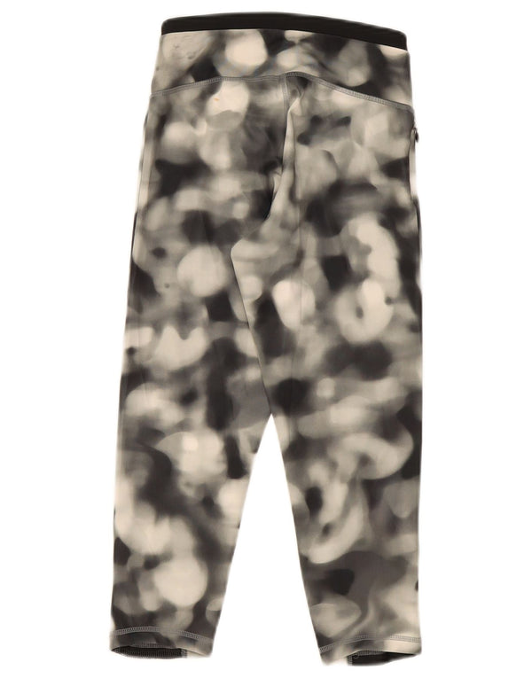 Leggings Adidas Supernova Capri da donna UK 4/6 XS poliestere tie dye grigio