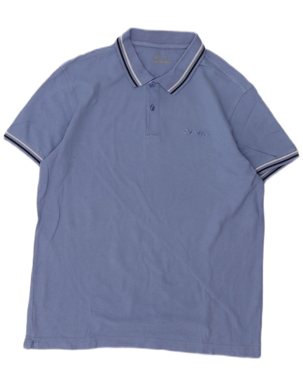 Polo da uomo Lotto grande blu