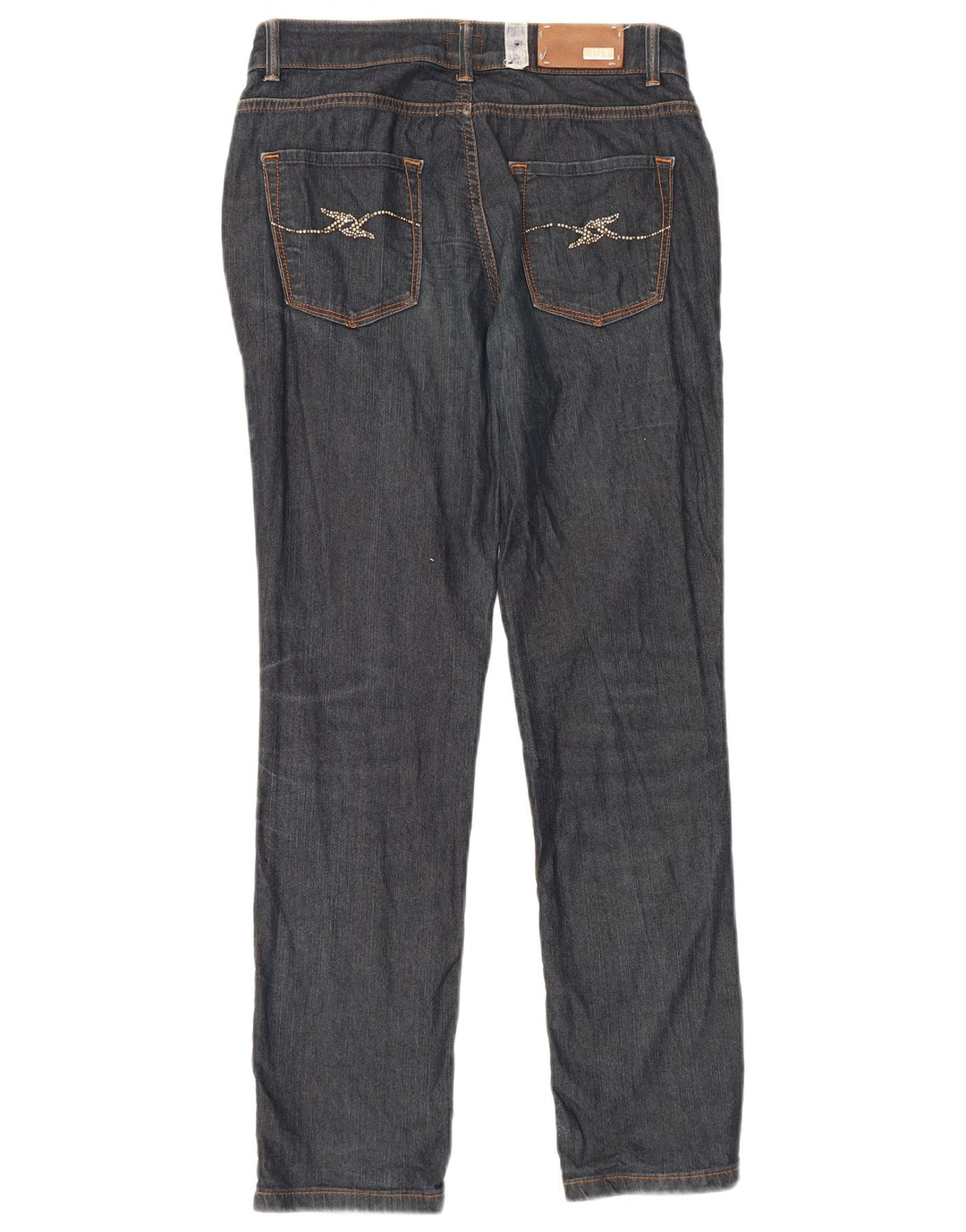 Jeans Slim Donna Trussardi W26 L30 Blu Navy Cotone