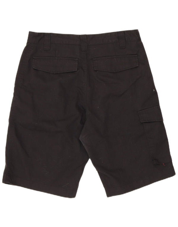 Pantaloncini cargo da uomo Russell Athletic medi W30 poliestere nero