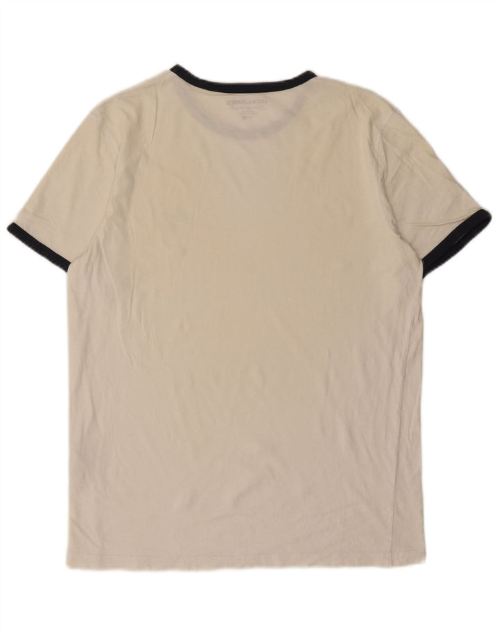 T-shirt da uomo Jack & Jones Top in cotone bianco medio