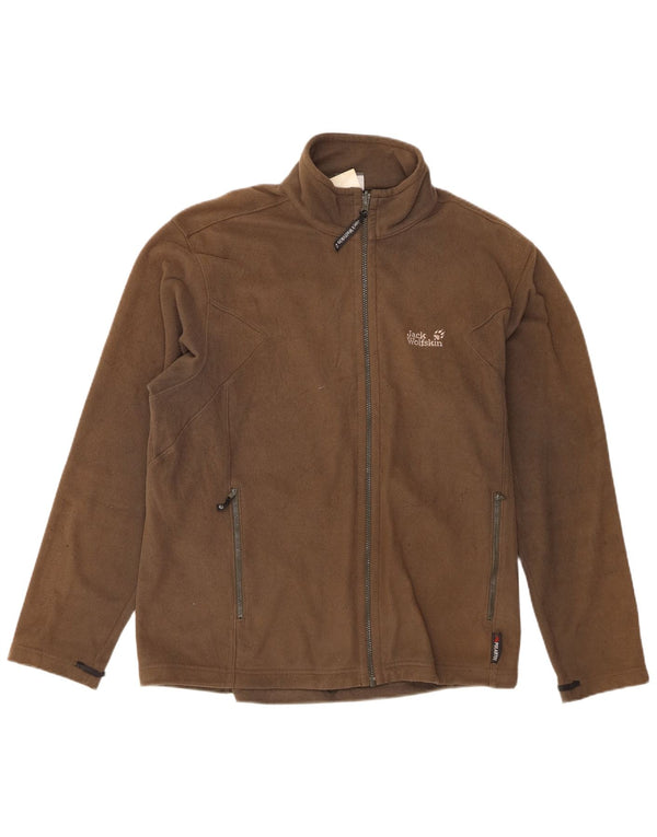 Giacca in pile foderata da uomo Jack Wolfskin UK 48 2XL Poliestere kaki