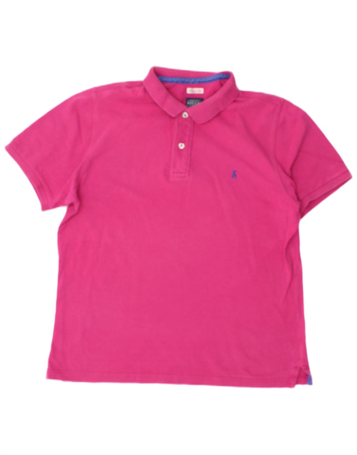 JOULES Polo da uomo vestibilità classica in cotone rosa medio