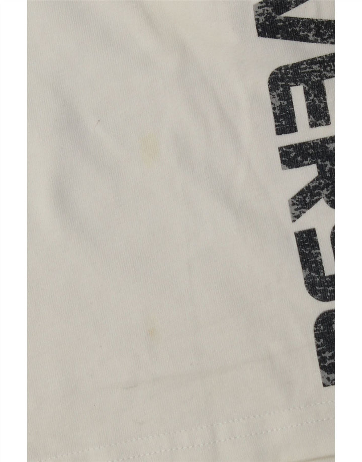 Pantaloncini sportivi con grafica da uomo Converse piccoli in cotone bianco