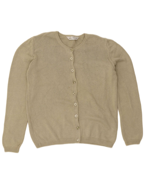 Maglione cardigan Marks & Spencer da donna St. Michael UK 14 grande kaki