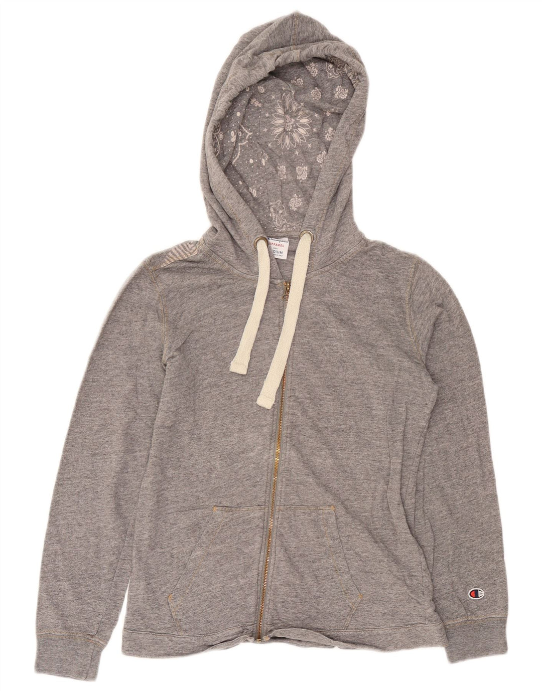 Maglione con cappuccio e zip da donna Champion UK 14 Grigio medio