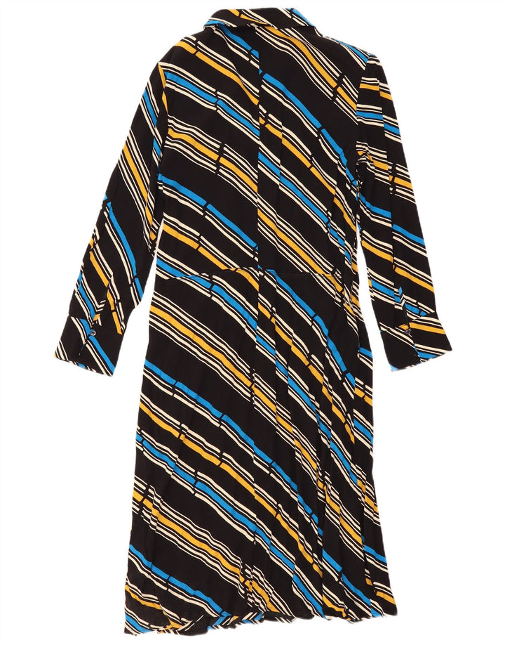 Max & Co. Abito lungo da donna a maniche lunghe UK 12 Medio a righe multicolore