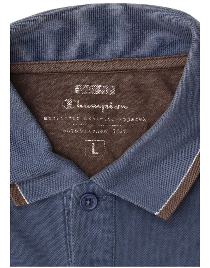 Polo da uomo Champion grande blu navy