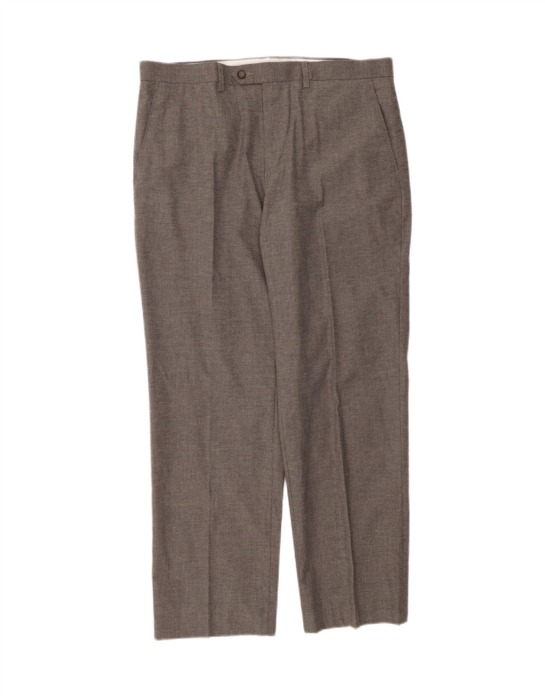 MARKS & SPENCER Mens Straight Casual Trousers  W36 L29 Grey Houndstooth Vintage Marks & Spencer and Second-Hand Marks & Spencer from Messina Hembry 