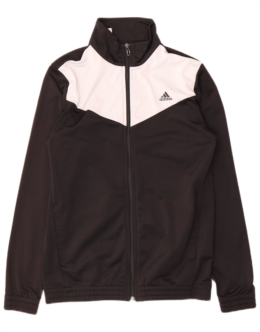 Giacca top della tuta da ragazzo ADIDAS 14-15 anni color block nero