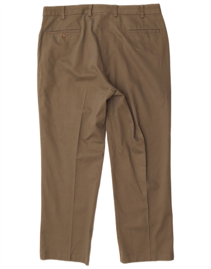 Pantaloni chino dritti da uomo ORVIS W38 L30 cotone kaki