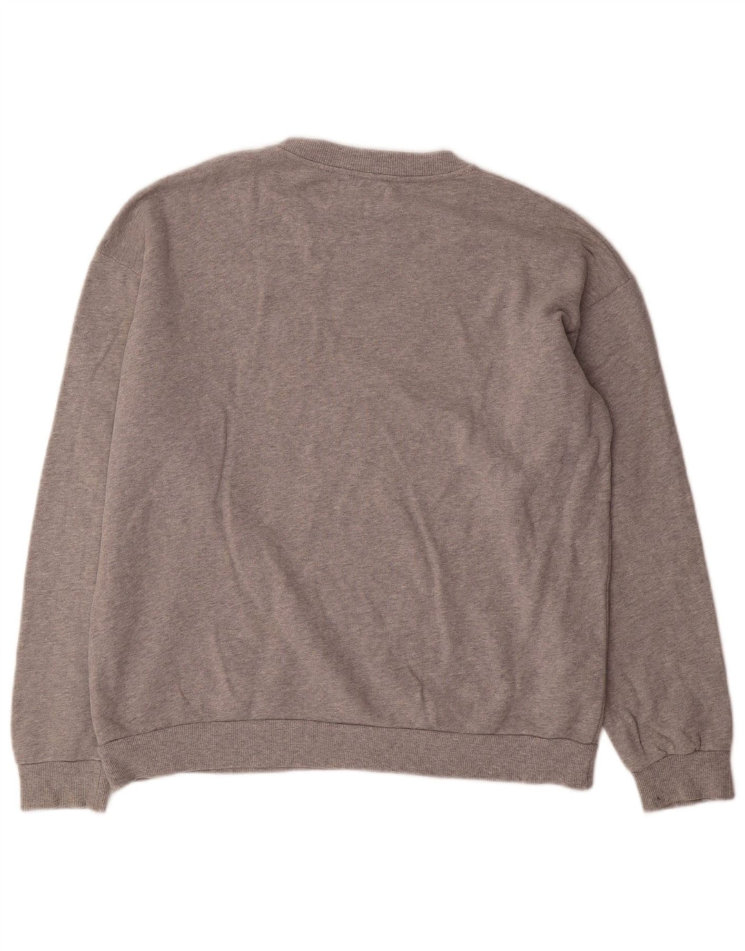 Felpa Zara da uomo maglione grande in cotone chiazzato grigio
