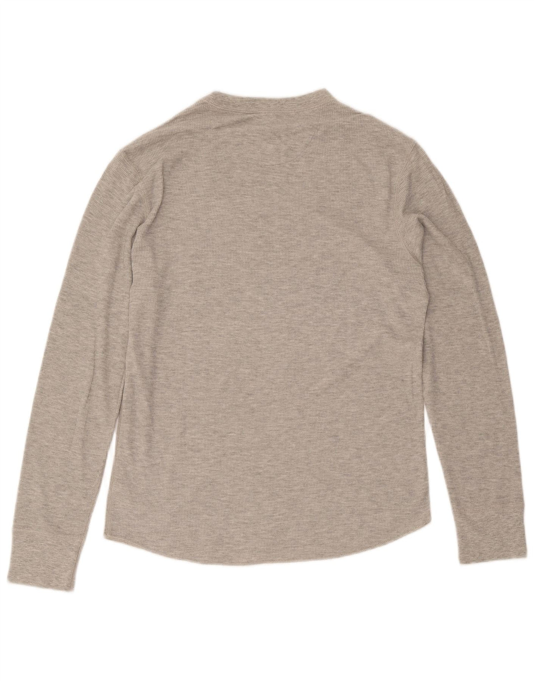 Top Gap da uomo a maniche lunghe in cotone grigio medio