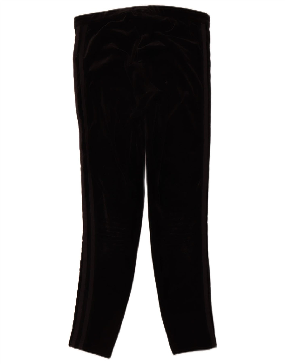 Leggings in velluto da donna ADIDAS UK 12 poliestere nero medio