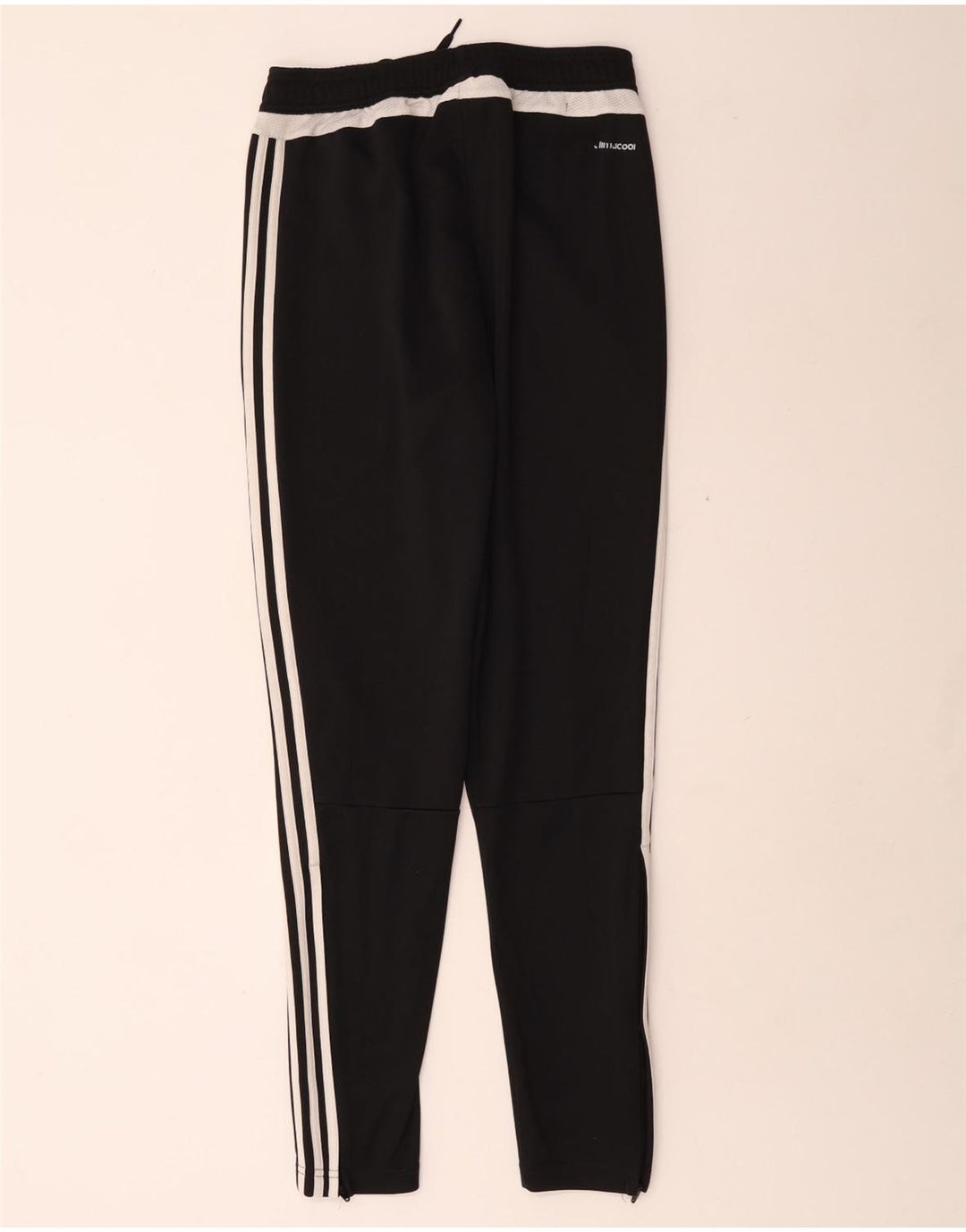Pantaloni da tuta Adidas Climacool da uomo piccoli in poliestere color block nero