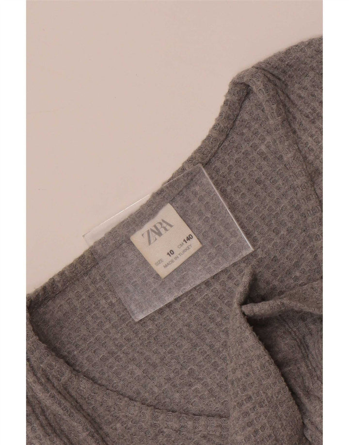Top corto per bambina Zara 9-10 anni Grigio