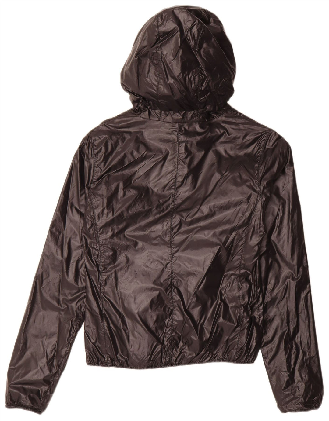Giacca reversibile con cappuccio K-Way Bambino 6-7 anni Nera in poliammide