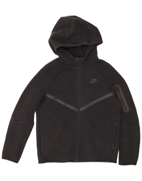 Felpa con cappuccio e zip Nike da ragazzo 13-14 anni XL in cotone nero