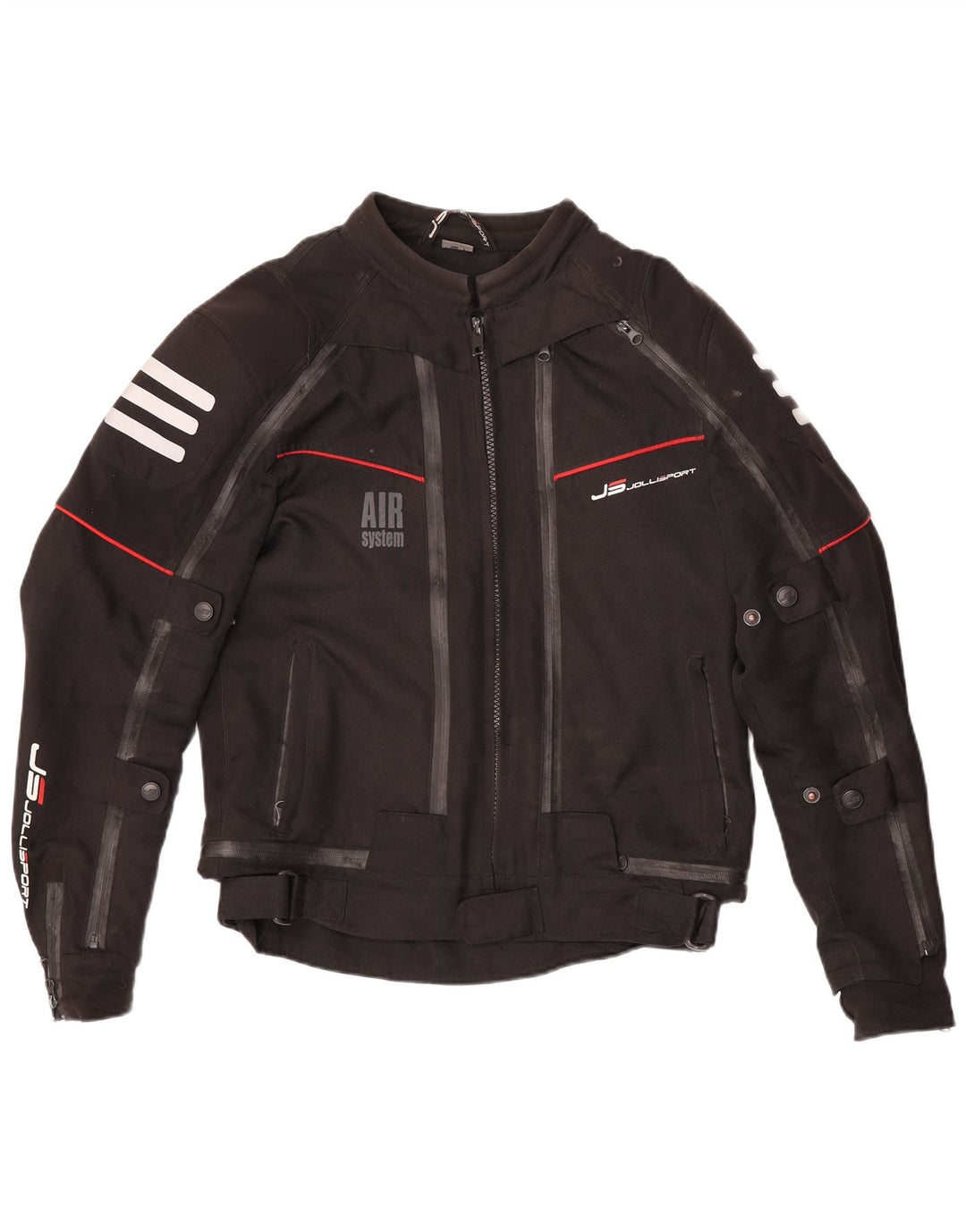 Giacca da motociclista da donna Jollisport UK 16 grande poliestere nero