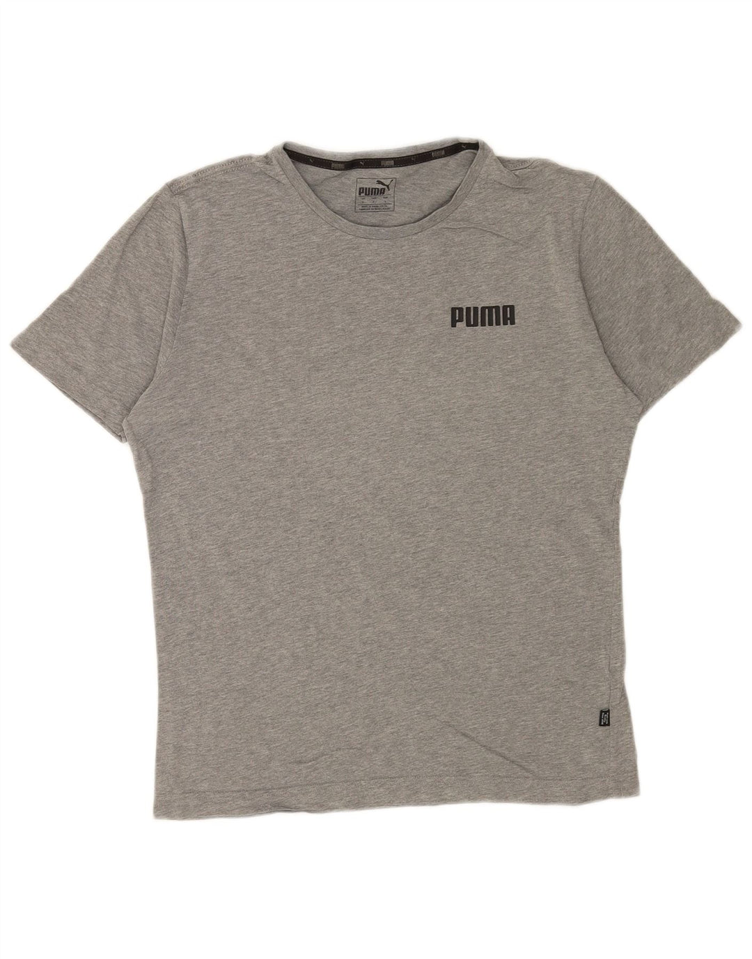 T-shirt da uomo Puma Top Small in cotone grigio