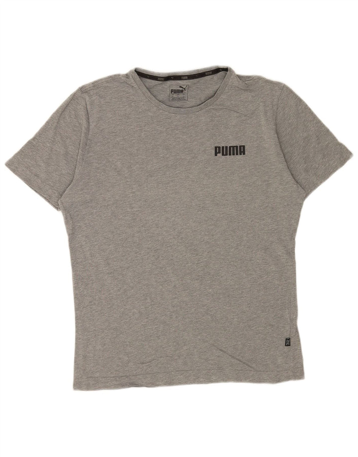 T-shirt da uomo Puma Top Small in cotone grigio