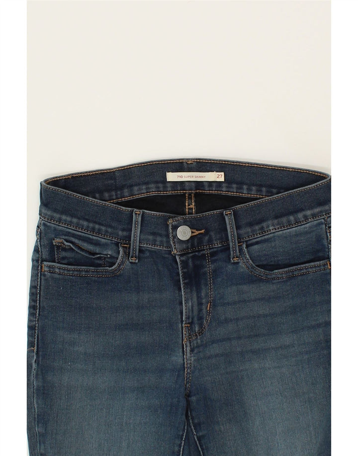 LEVI'S Womens 710 Super Skinny Jeans  W27 L27 Blue Vintage Levi's and Second-Hand Levi's from Messina Hembry 