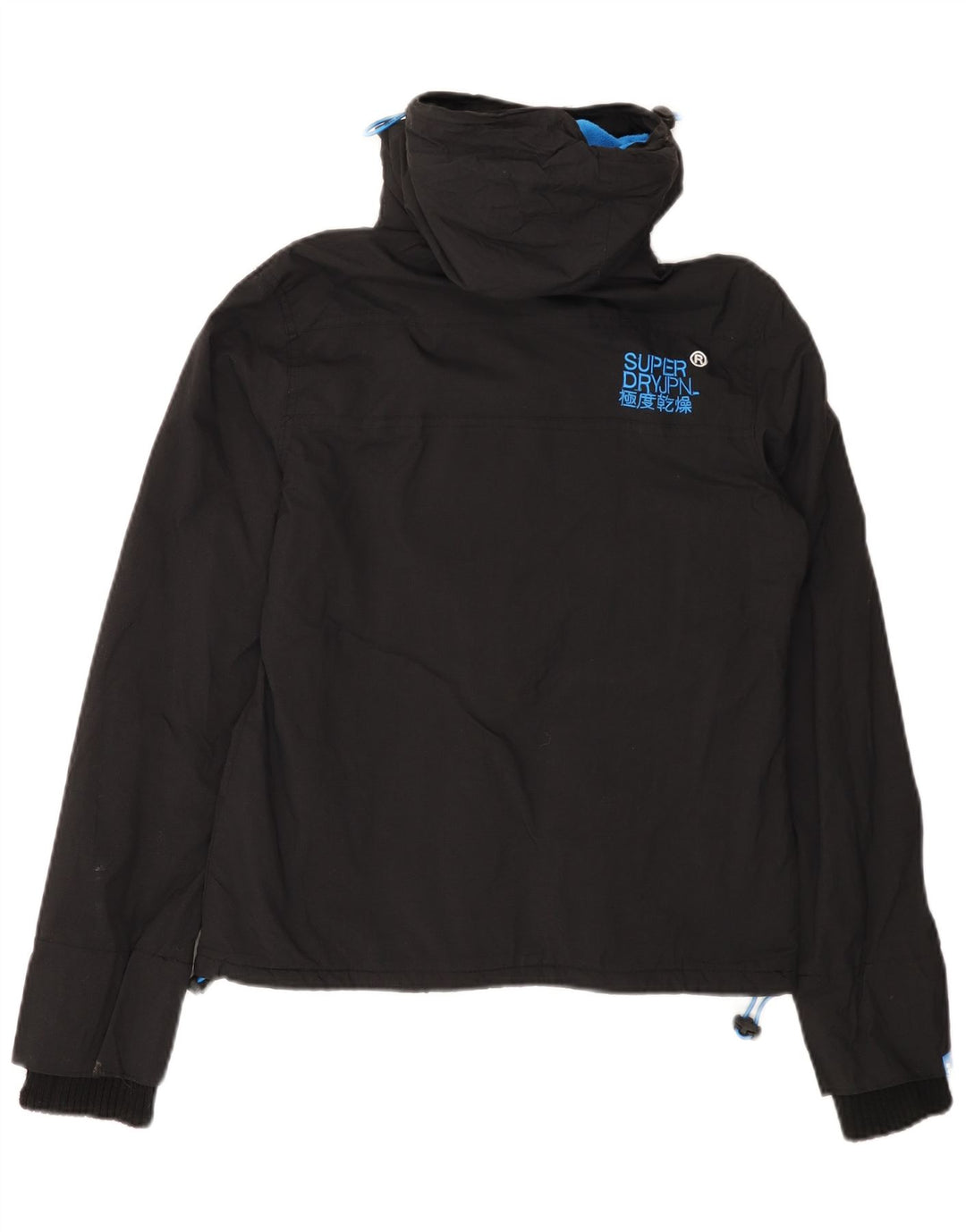 Giacca a vento da uomo con cappuccio SUPERDRY UK 36 piccola nera