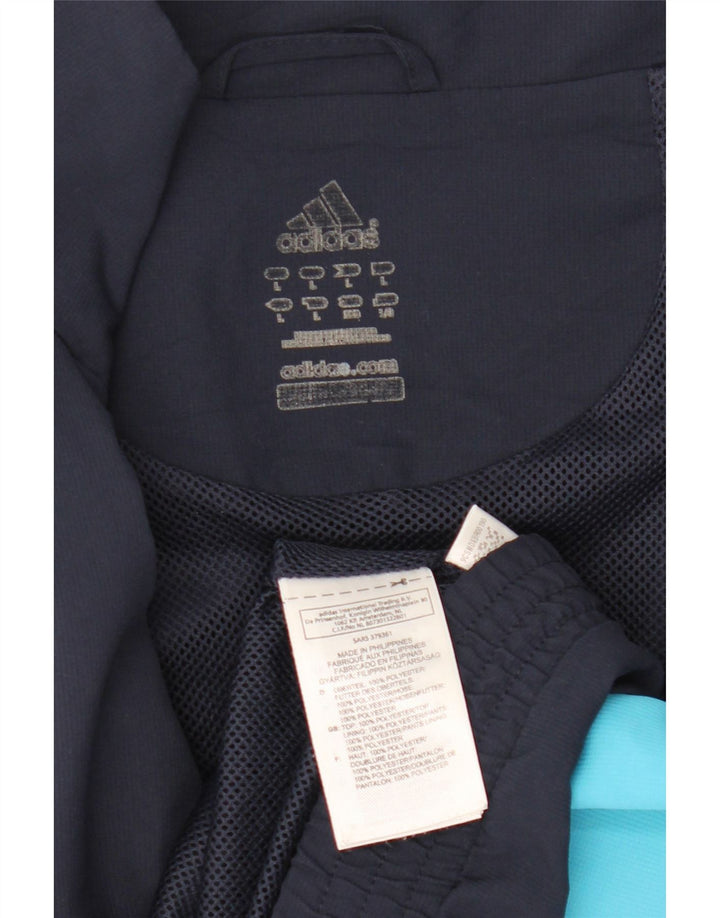 Giacca da uomo Adidas Climalite Top Jacket Large Blu Navy Colourblock