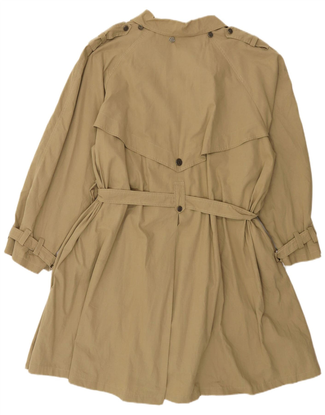 Trench da donna vintage dal taglio ampio IT 42 cotone kaki medio