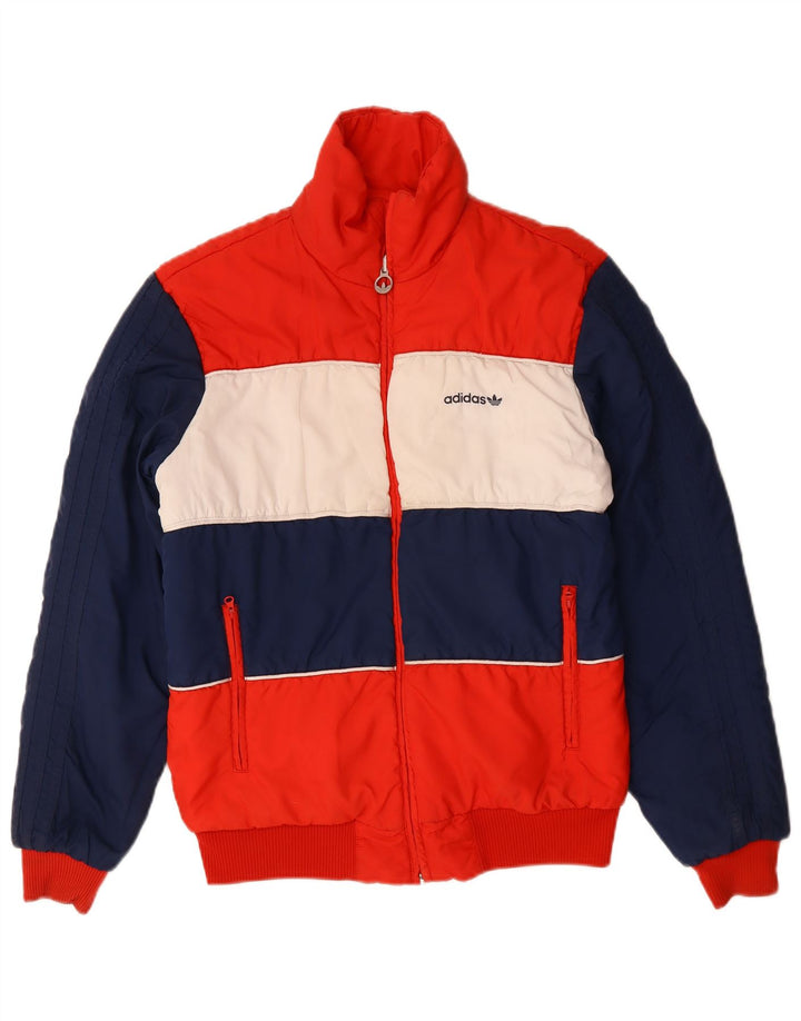 Giacca reversibile da uomo Adidas UK 38 Medium Navy Blue Colourblock poliestere